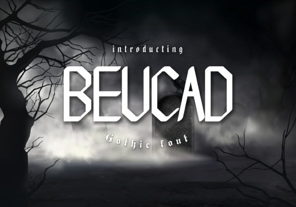Beucad: A Unique Geometric Display Font for Creative Expression