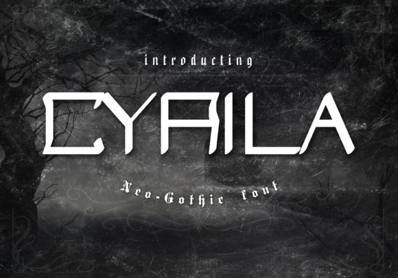 Cyrila: A Bold Display Font for Creative Expression