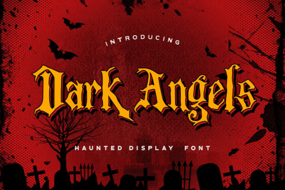 Dark Angels: A Unique Display Font for Horror-Themed Projects