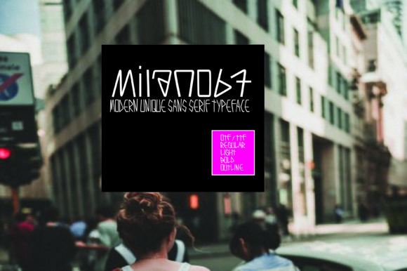 Discover the Charm of Milano67: A Retro Stylized Display Font