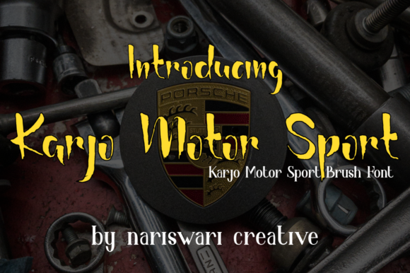 Karjo Motor Sport: A Bold Font for Dynamic Design