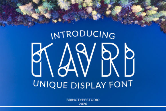 Kavri: A Unique Display Font for Creative Expression