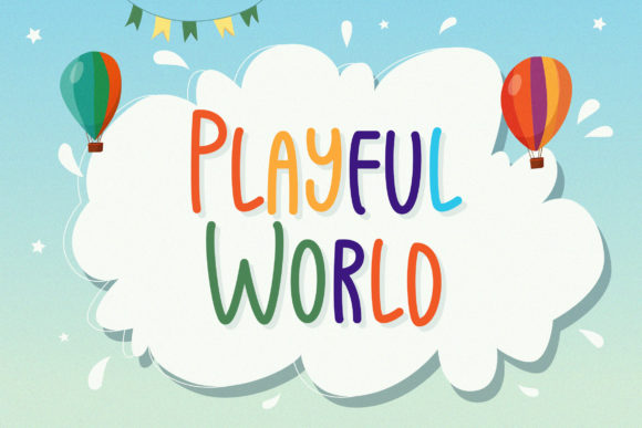 Playful World: A Fun and Chunky Lettered Display Font