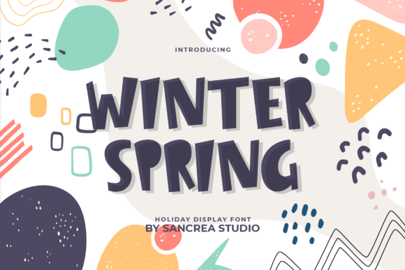 Winter Spring: A Bold and Quirky Display Font for Attention-Grabbing Designs